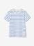 Short-Sleeved Sailor-Style T-Shirt for Boys azure+BLUE BRIGHT STRIPED+GREEN MEDIUM STRIPED+striped red+striped yellow 