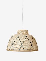 -Two-Tone Hanging Lampshade in Bamboo