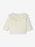 Sweatshirt with Broderie Anglaise Ruffle for Newborn Babies ecru 