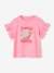 T-Shirt with Ruffled Sleeves, 'Flower Power' for Girls sweet pink 