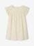 Cotton Gauze Dress with Embroidered Flowers, for Girls pale blue+pastel yellow+rosy+vanilla 