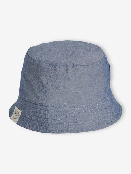 Reversible Bucket Hat with Animals for Baby Boys ecru 