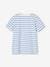 Short-Sleeved Sailor-Style T-Shirt for Boys azure+BLUE BRIGHT STRIPED+GREEN MEDIUM STRIPED+striped red+striped yellow 