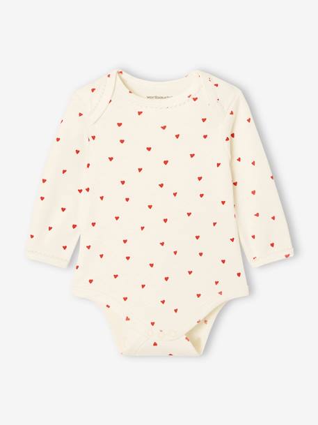 Pack of 5 Long Sleeve Bodysuits in Organic Cotton with Cutaway Shoulders for Babies night blue 