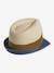 Three-Tone Panama-Style Hat, Straw-Like, for Boys wood 