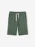 Pack of 2 Fleece Bermuda Shorts for Boys Black+Dark Blue+Red+sage green 