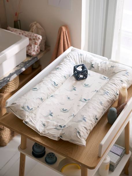 Changing Mat, Lion Cub ecru+grey green+White/Print 