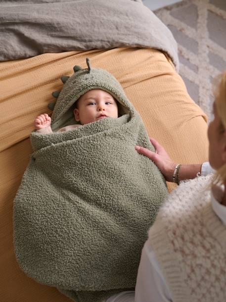 Transformable Baby Nest in Plush Fabric, Bear Beige+ecru+khaki 