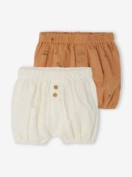 Pack of 2 Cotton Gauze Shorts for Babies