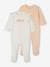 Pack of 2 'Love' Sleepsuits in Jersey Knit for Newborn Babies peach 