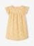 Cotton Gauze Dress with Embroidered Flowers, for Girls pale blue+pastel yellow+rosy+vanilla 