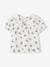 Short Sleeve Floral T-Shirt for Babies ecru 