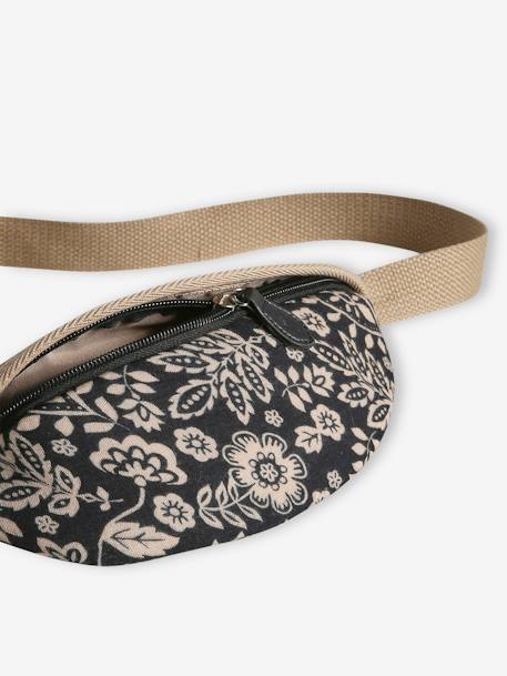 Floral Bumbag for Girls taupe 