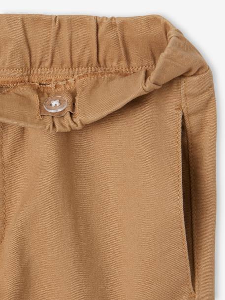 Pull-On Cargo-Type Trousers for Boys crystal blue+Dark Green+taupe 