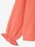 Wide Cotton Gauze Blouse for Girls coral 