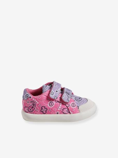 Touch-Fastening Trainers in Canvas for Baby Girls BLUE LIGHT ALL OVER PRINTED+printed pink+printed violet+White 