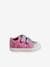 Touch-Fastening Trainers in Canvas for Baby Girls printed pink+printed violet+White 