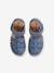 Sandals with Hook-&-Loop Strap for Children, Designed for Autonomy denim blue 