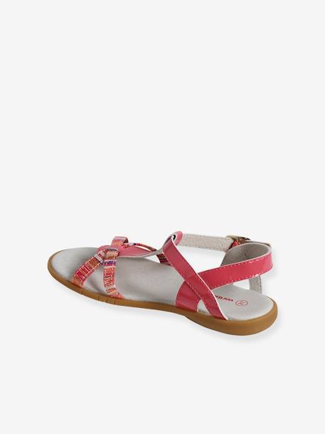 Sandals with Stylish Tassels for Girls set pink+yellow 