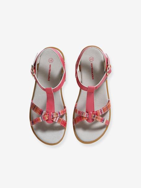 Sandals with Stylish Tassels for Girls set pink+yellow 