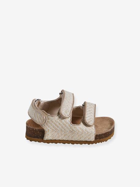 Hook-&-Loop Sandals for Babies gold 