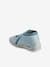 Zipped Slippers in Canvas for Babies striped blue 