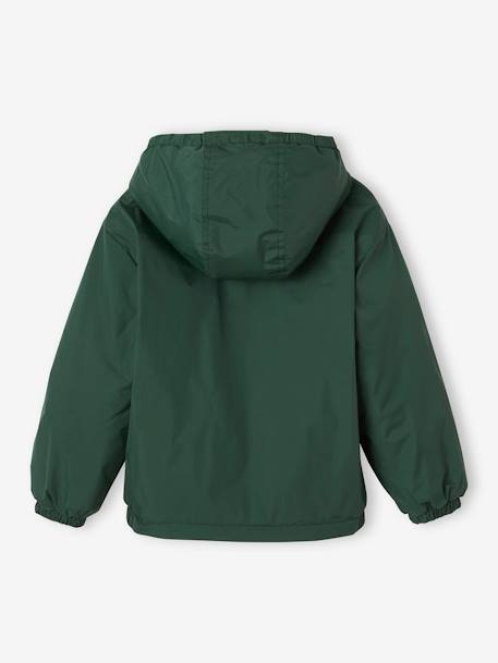 Windcheater with Sherpa-Lined Hood for Boys khaki+navy blue 