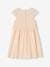 2-in-1 Special Occasion Dress, Macramé Top Layer, for Girls nude pink+WHITE LIGHT SOLID 