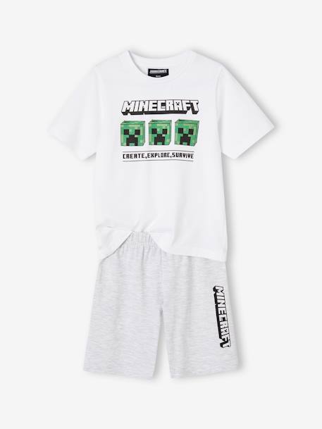 Two-Tone Minecraft® Pyjamas for Boys marl grey 