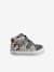 High-Top Trainers with Hook-&-Loop Fasteners for Babies striped grey 