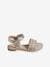 Hook-and-Loop Sandals for Children, Designed for Autonomy printed beige 