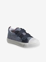 Shoes-Boys Footwear-Trainers-Hook-and-Loop Canvas Trainers for Children, Designed for Autonomy