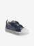 Hook-and-Loop Canvas Trainers for Children, Designed for Autonomy set blue 