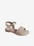 Hook-and-Loop Sandals for Children, Designed for Autonomy printed beige 