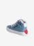 High-Top Trainers with Laces & Zips for Babies printed blue 