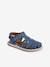 Sandals with Hook-&-Loop Strap for Children, Designed for Autonomy denim blue 