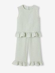 Girls-Blouse + 7/8-Length Trouser Combo for Girls