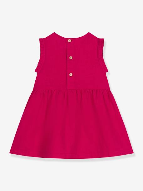 Sleeveless Linen Dress by PETIT BATEAU red 