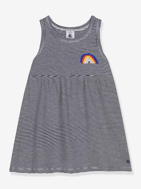 Sleeveless Dress for Babies by PETIT BATEAU blue 