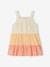 Strappy Colourblock Dress for Babies peach 