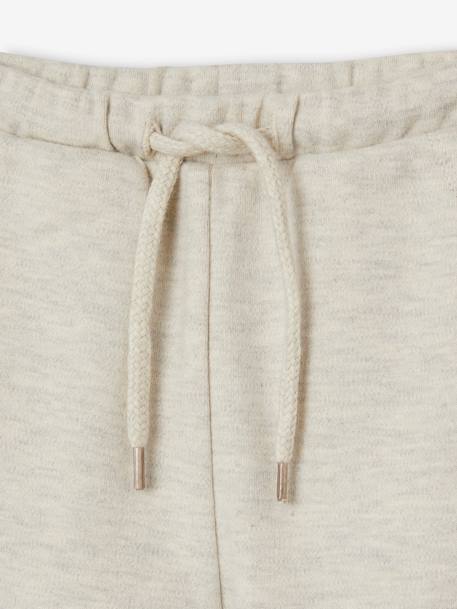 Sweatshirt & Harem-Style Trousers Fleece Combo for Babies blush+marl beige 