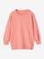 Long Sweatshirt with Large Motif on the Back, for Girls coral 