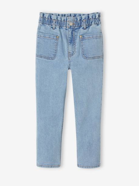 Indestructible Paperbag-Style Jeans for Girls double stone 