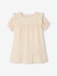 Baby-Dresses & Skirts-Dress in Cotton Gauze for Babies