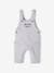 Fleece Top & Dungarees Ensemble, for Babies BROWN MEDIUM SOLID+marl grey 