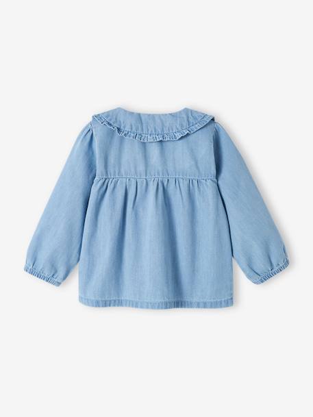 Blouse in Light Denim, for Babies bleached denim 