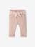 Paperbag Trousers with Belt, for Babies ecru+lichen+pale pink 