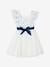 Occasion Wear Ruffled Dress for Girls printed blue+printed pink 