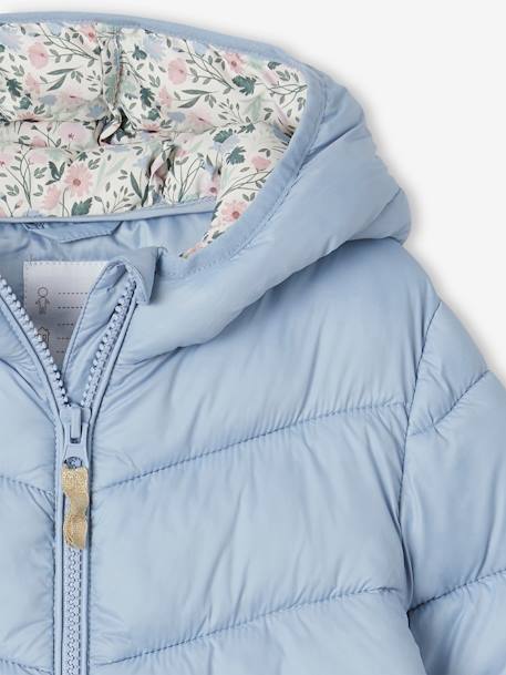 Lightweight Hooded Jacket for Girls lichen+mustard+navy blue+sky blue 