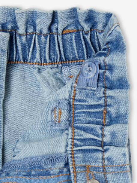 Indestructible Paperbag-Style Jeans for Girls double stone 